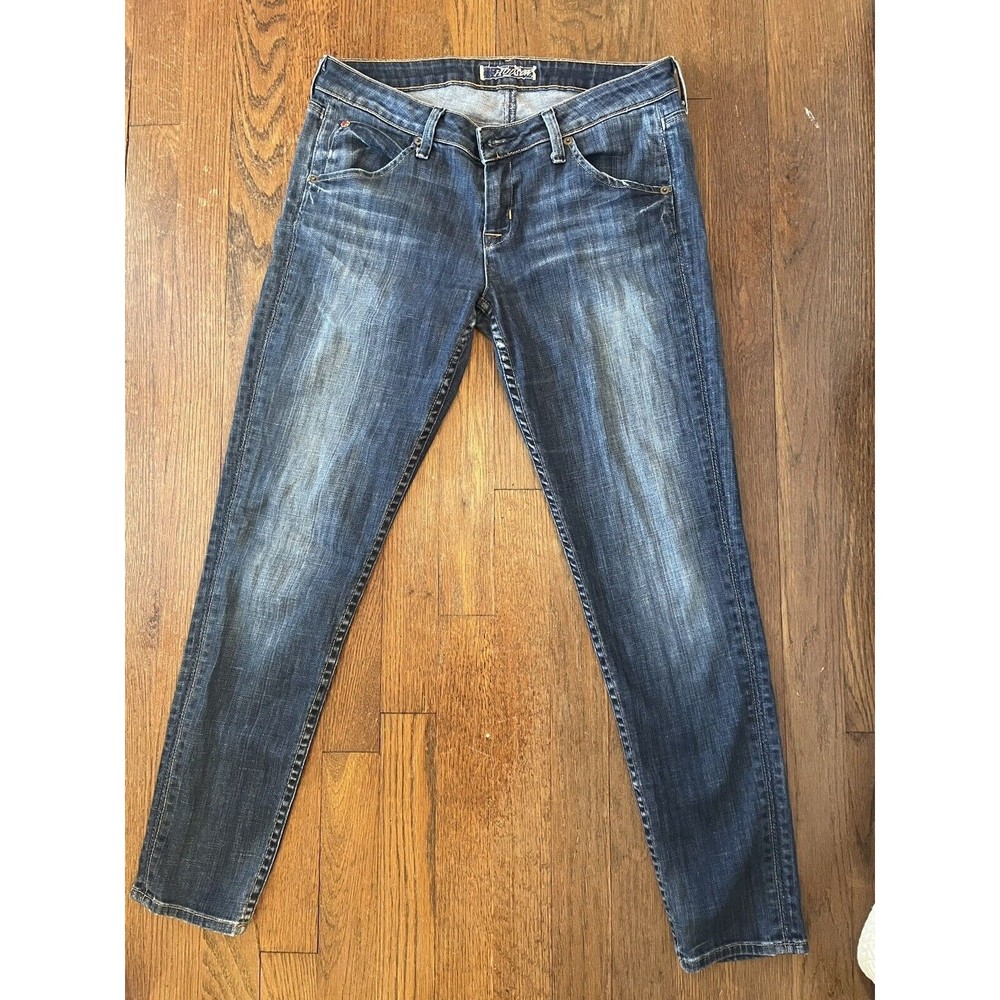 Hudson Jeans Womens 28 Blue Dark Wash Denim Skinny 28